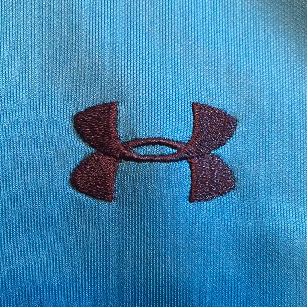 Men’s Bright Blue Under Armour Golf Shirt - Picture 2 of 8